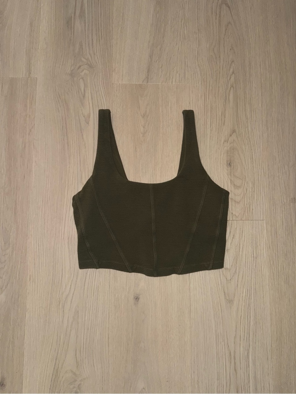 NWOT Aerie Green Crop Top